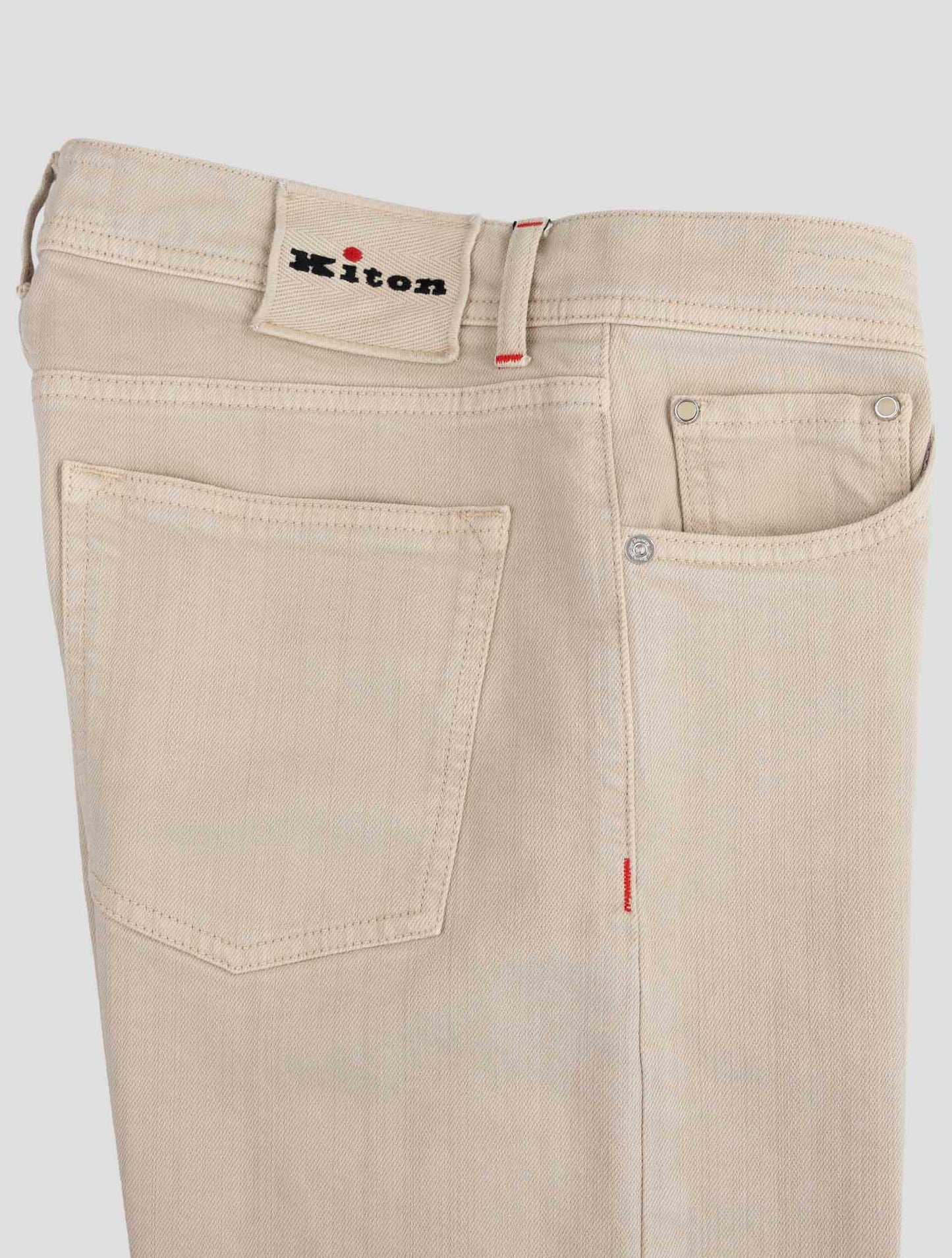 Kiton Beige Cotton Ea Jeans