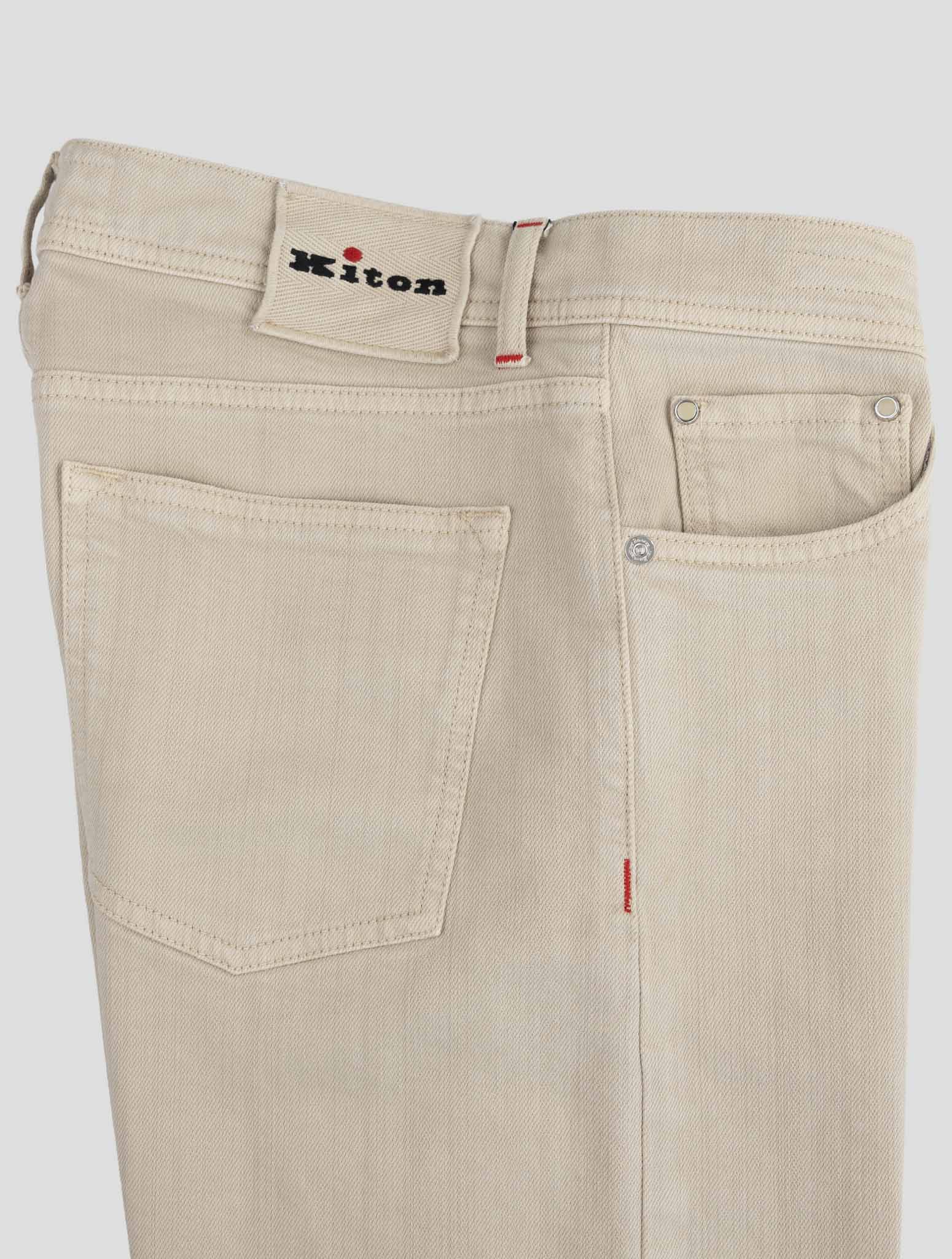 Kiton Beige Cotton Ea Jeans