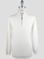 Kiton White Cashmere Sweater Polo