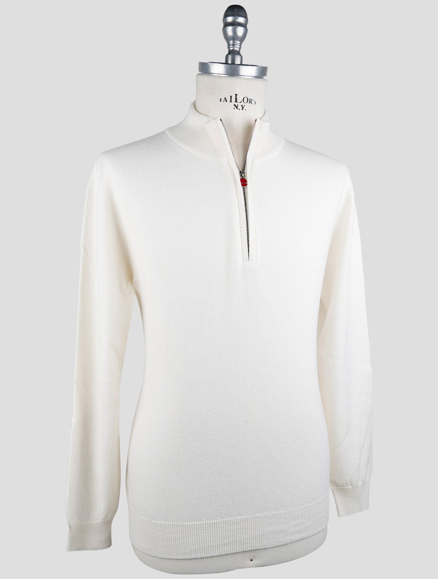Kiton White Cashmere Sweater Polo