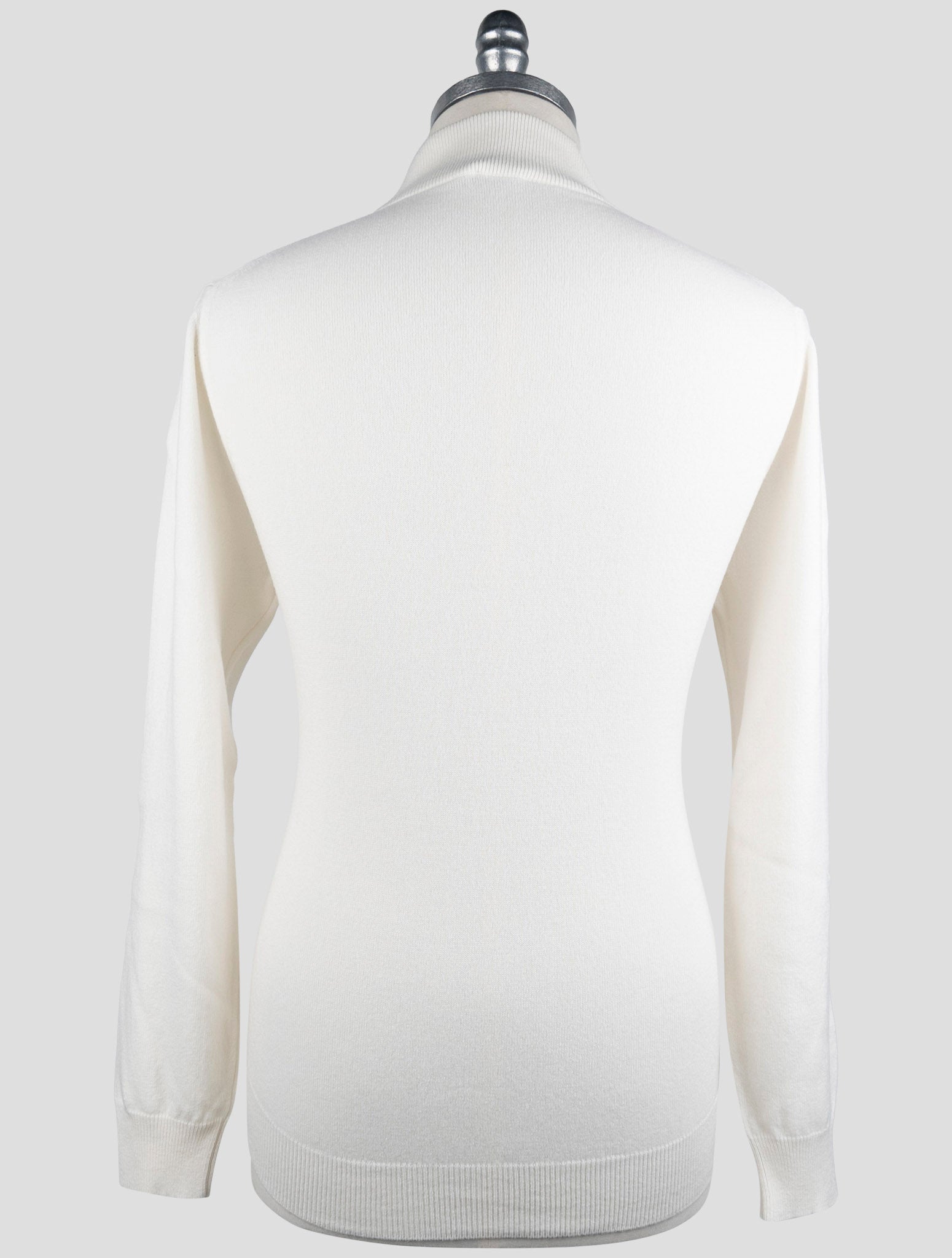 Kiton White Cashmere Sweater Polo
