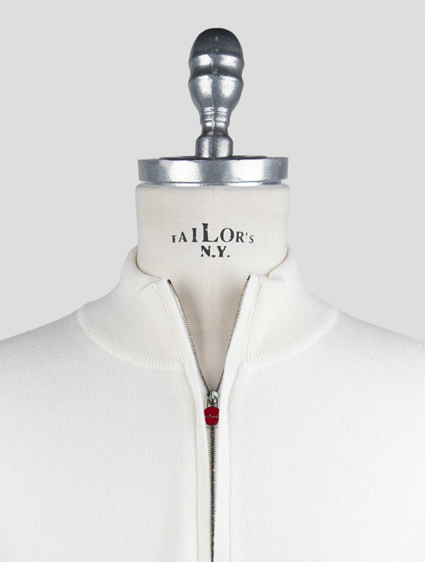 Kiton White Cashmere Sweater Polo