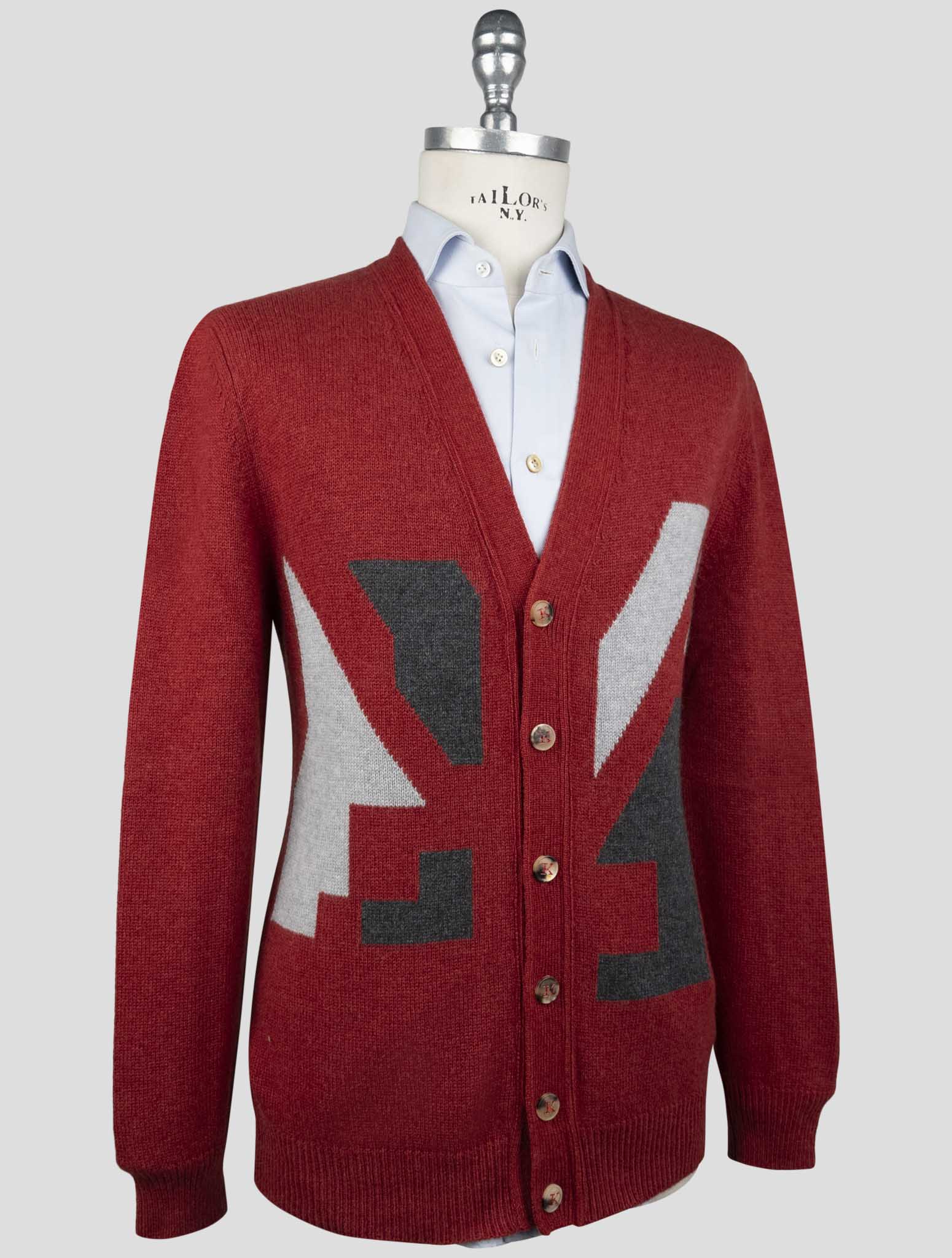Kiton Multicolor Cashmere Cardigan Detail