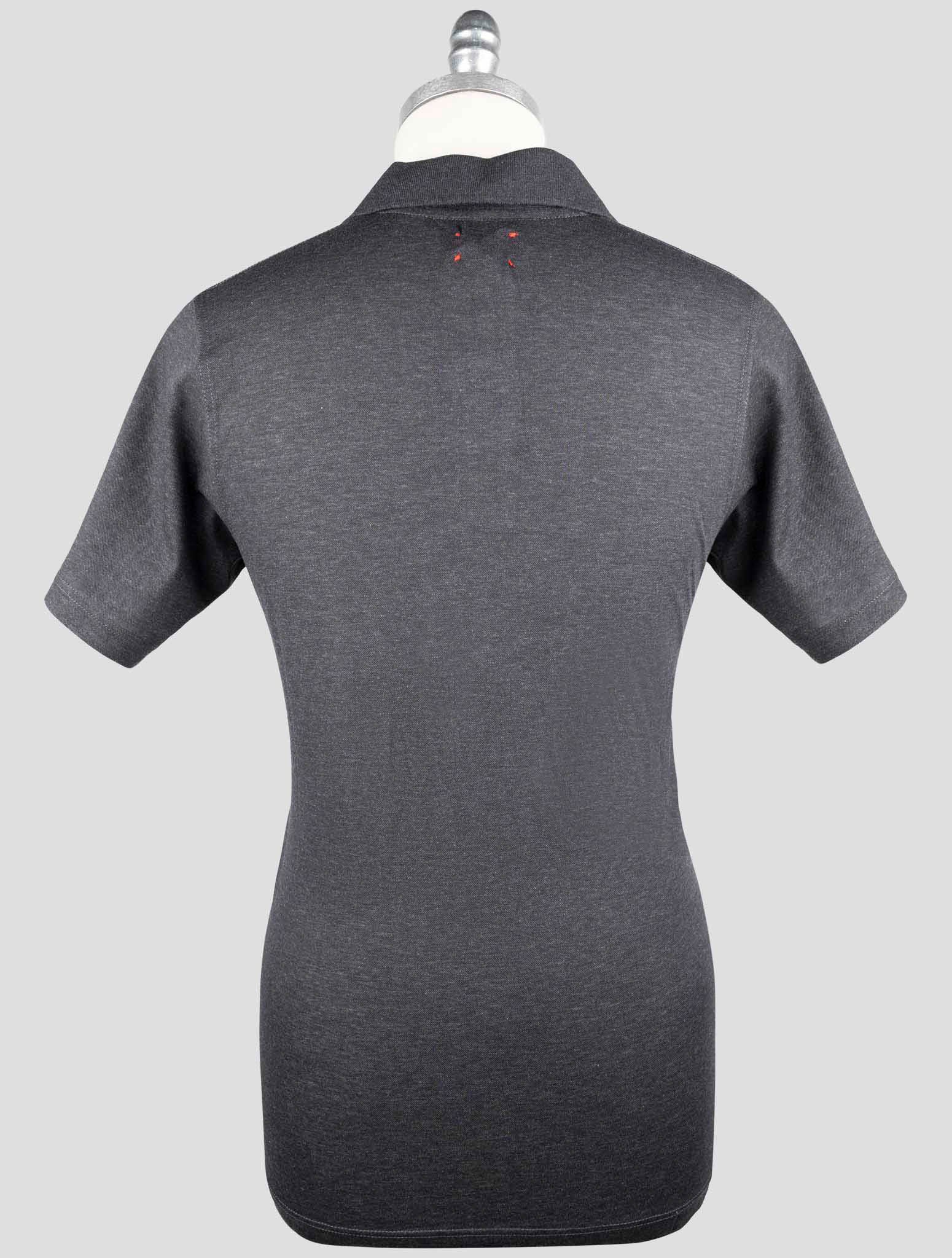 Kiton Dark Gray Cotton Polo