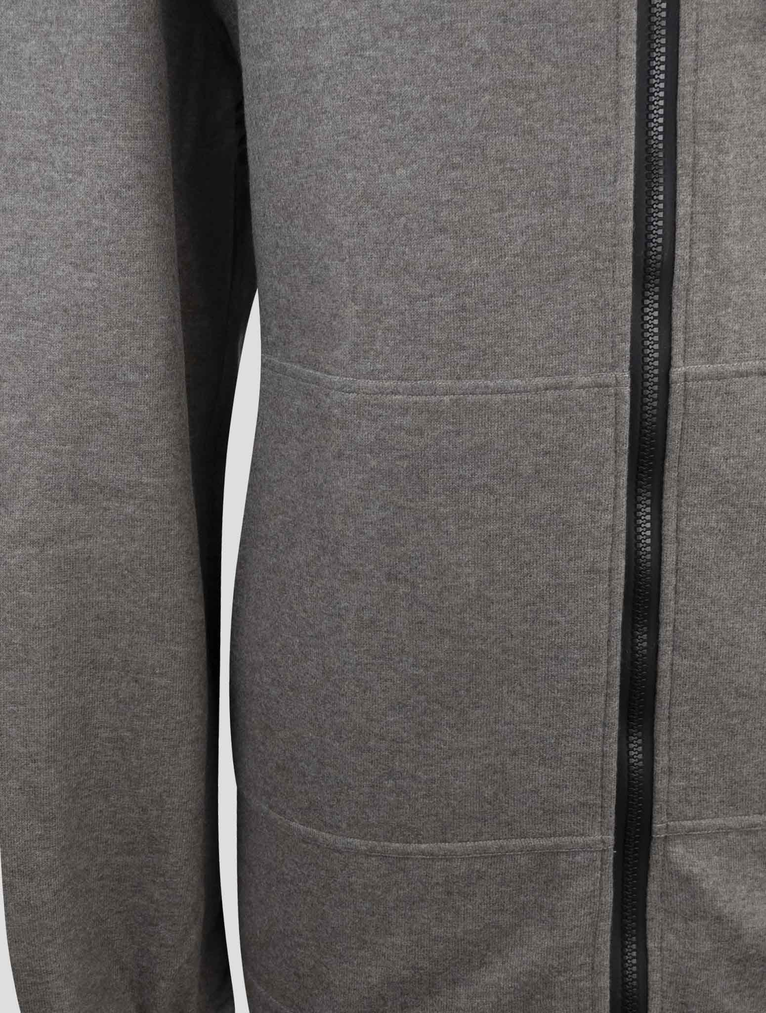 Kiton Gray Cashmere Pa Sweater Full Zip Hoodie