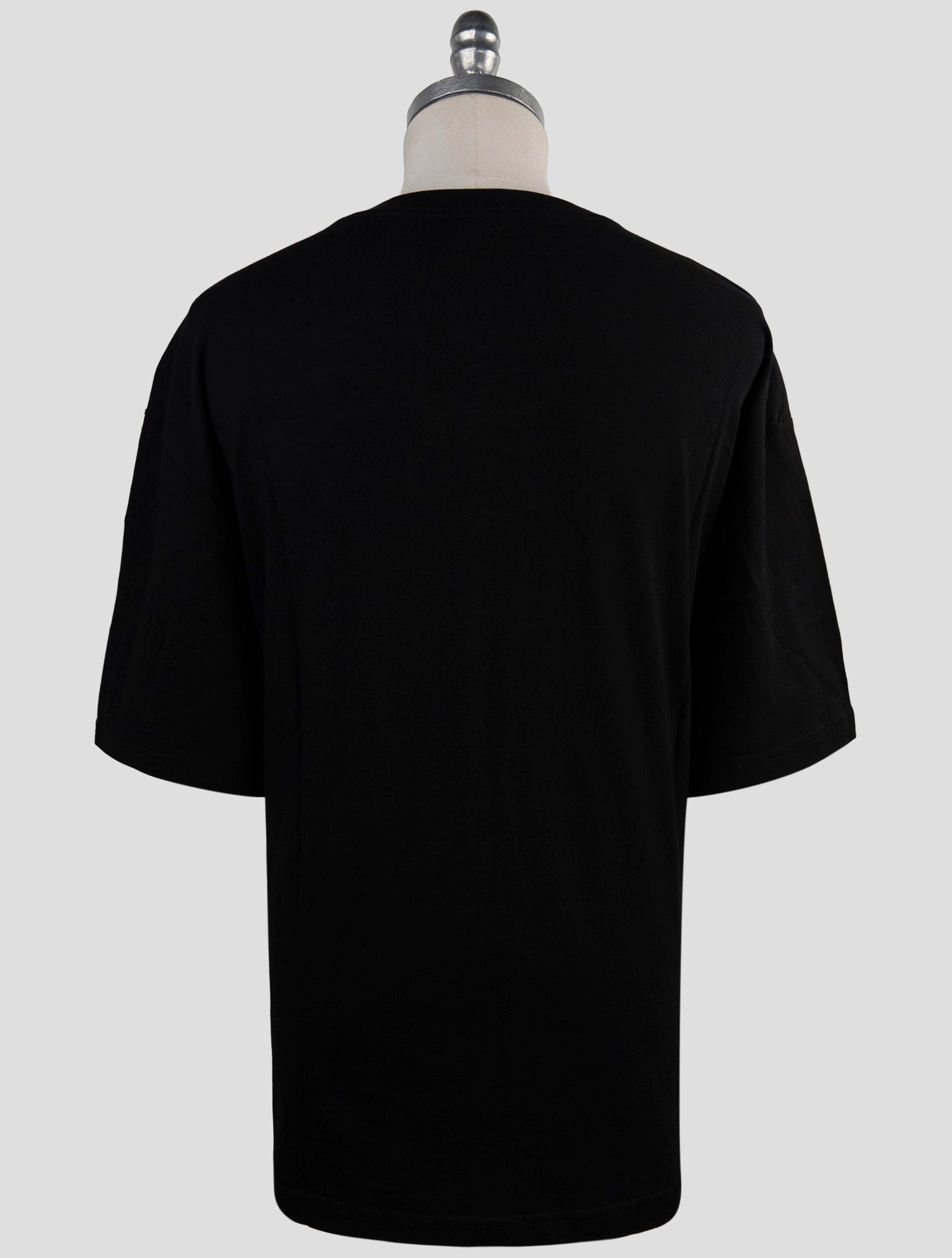 Kiton Black Cotton T-Shirt