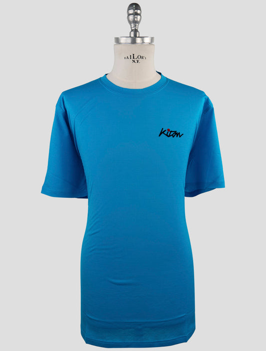 Kiton Light Blue Cotton T-Shirt