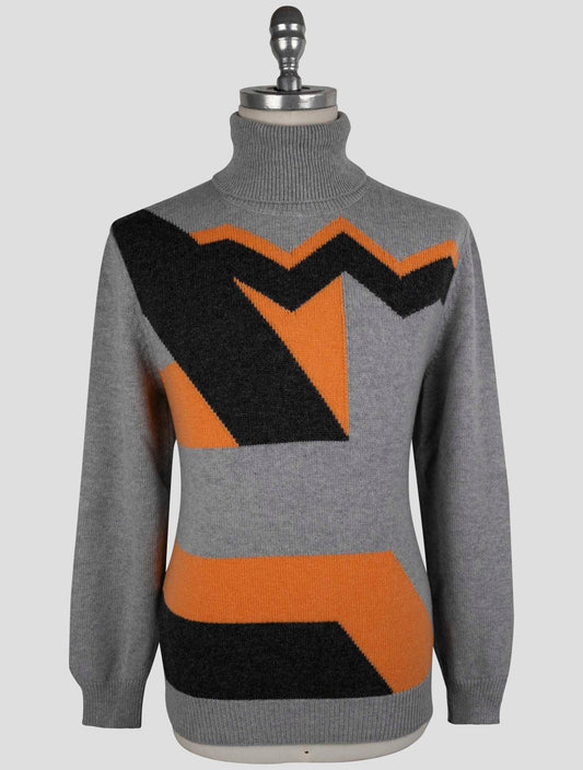 Kiton Multicolor Cashmere Sweater Turtleneck