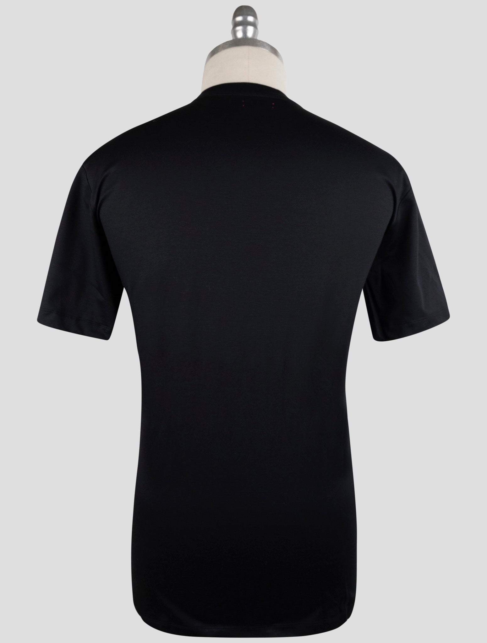 Kiton Black Cotton T-Shirt
