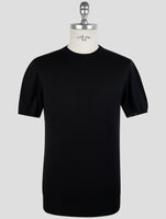 Kiton Black Cotton T-Shirt
