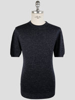 Kiton Blue Silk Cashmere Linen T-Shirt