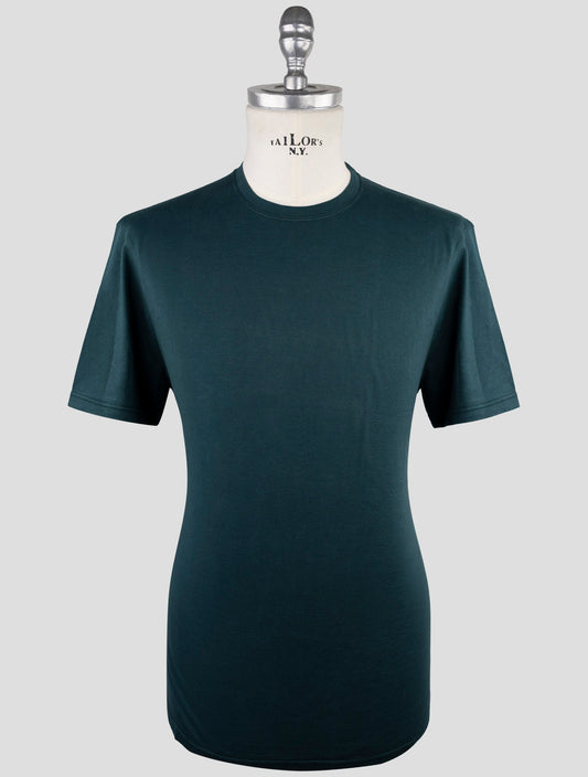 Kiton Green Cotton Cashmere T-Shirt
