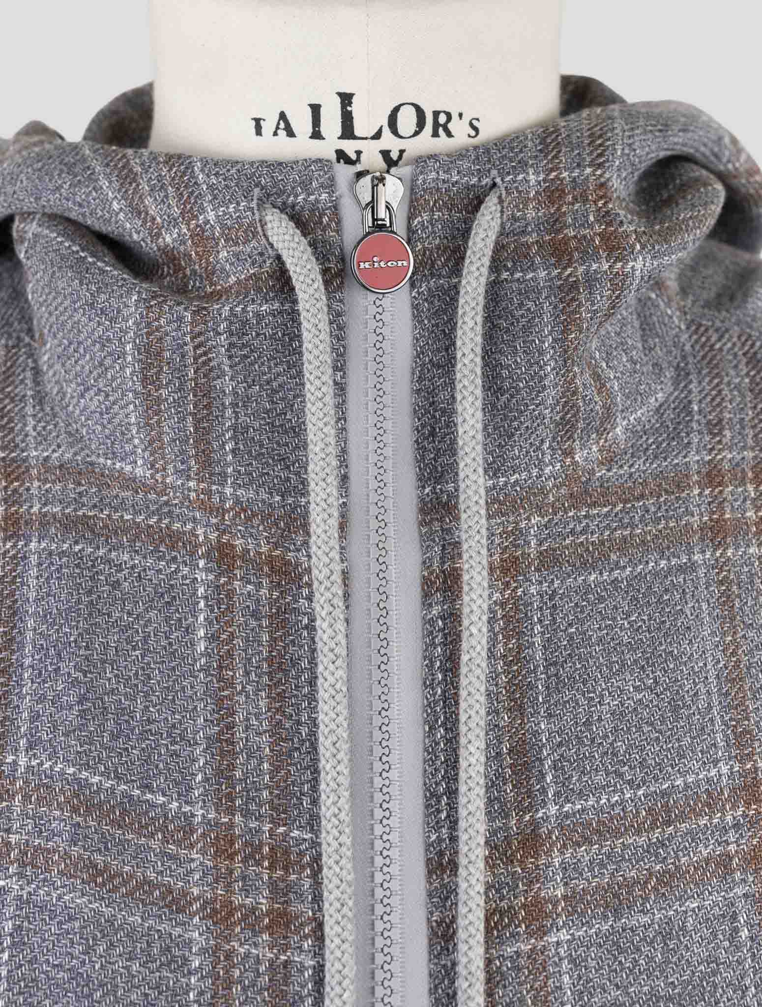 Kiton Multicolor Linen Silk Cotton Shirt Umbi