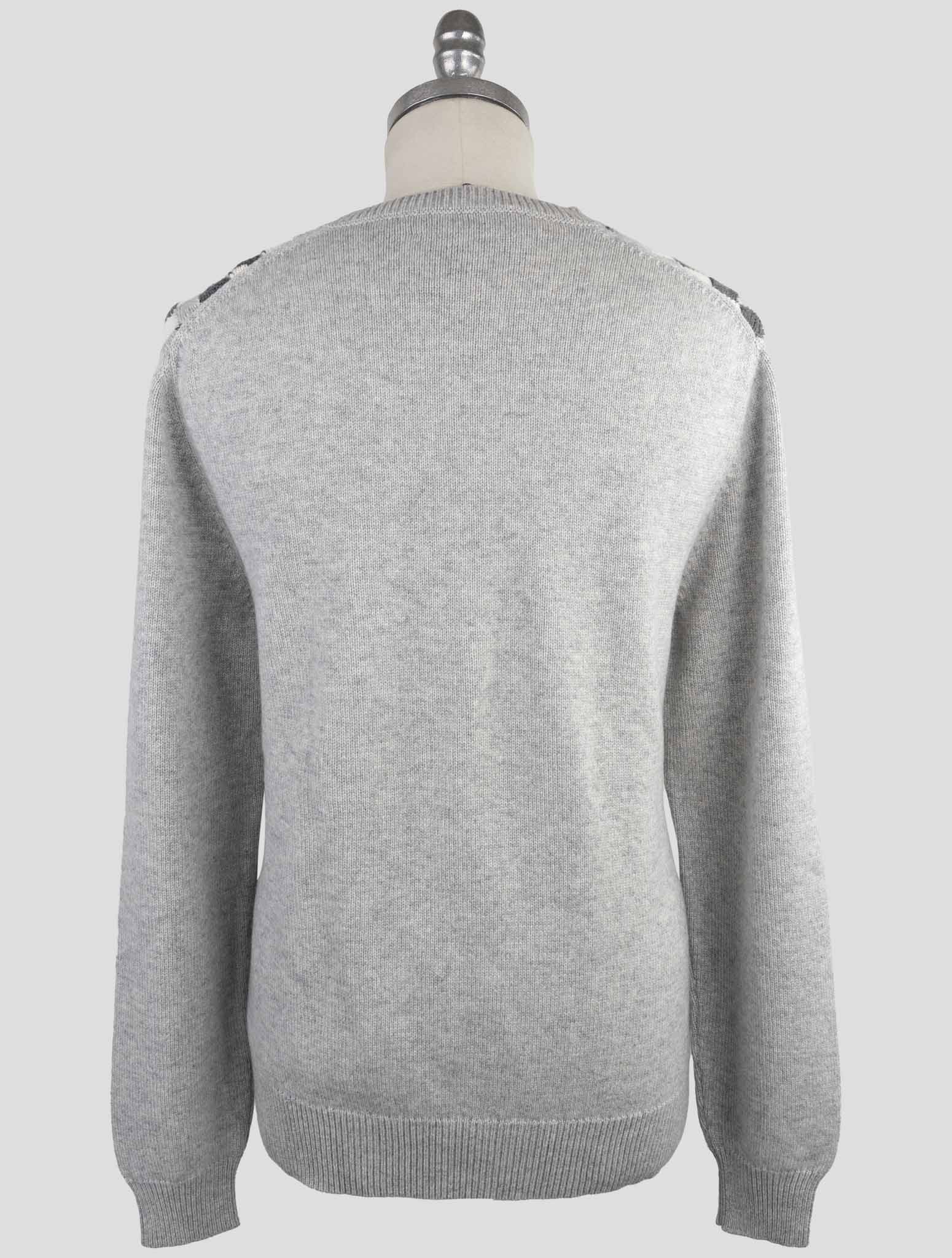 Kiton Gray Cashmere Sweater Crewneck
