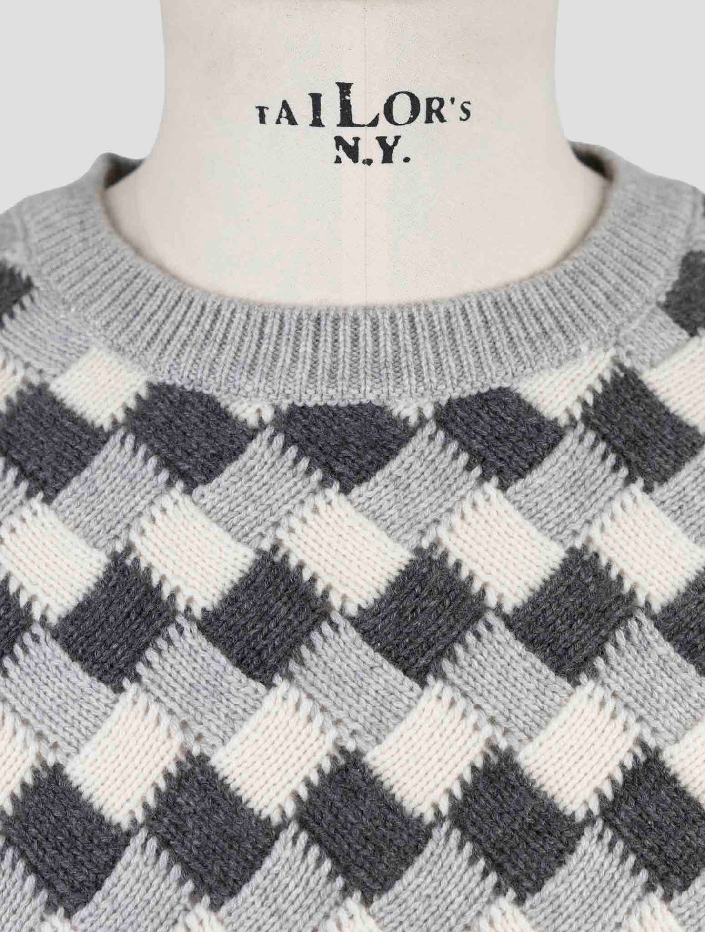 Kiton Gray Cashmere Sweater Crewneck