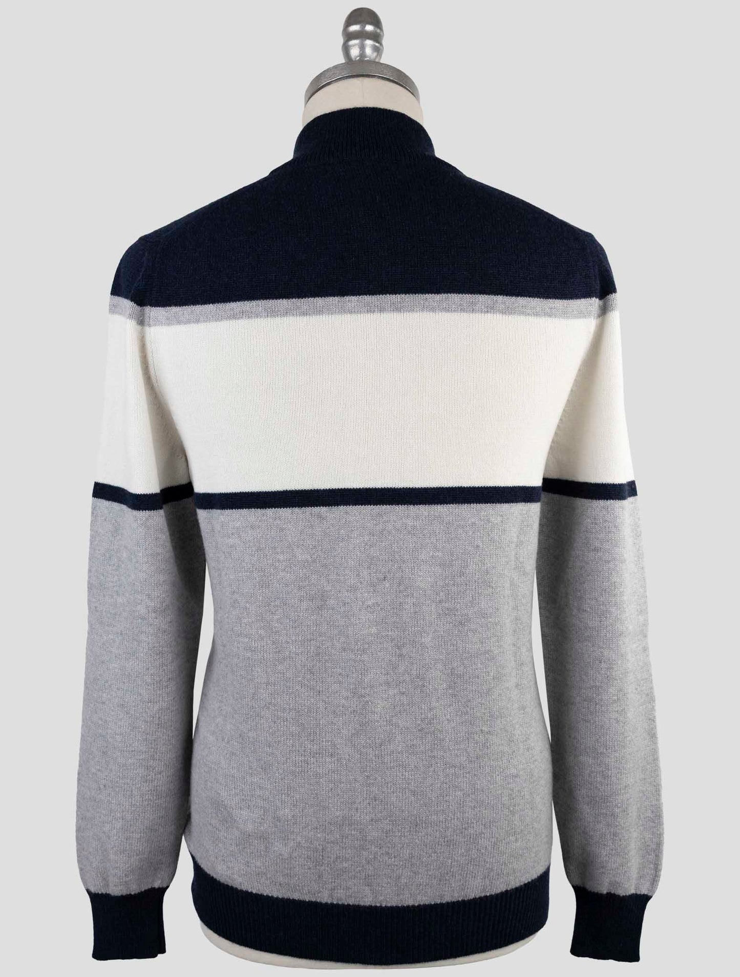 Kiton Multicolor Cashmere Sweater Half Zip