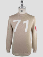Kiton Beige Cotton Sweater Crewneck