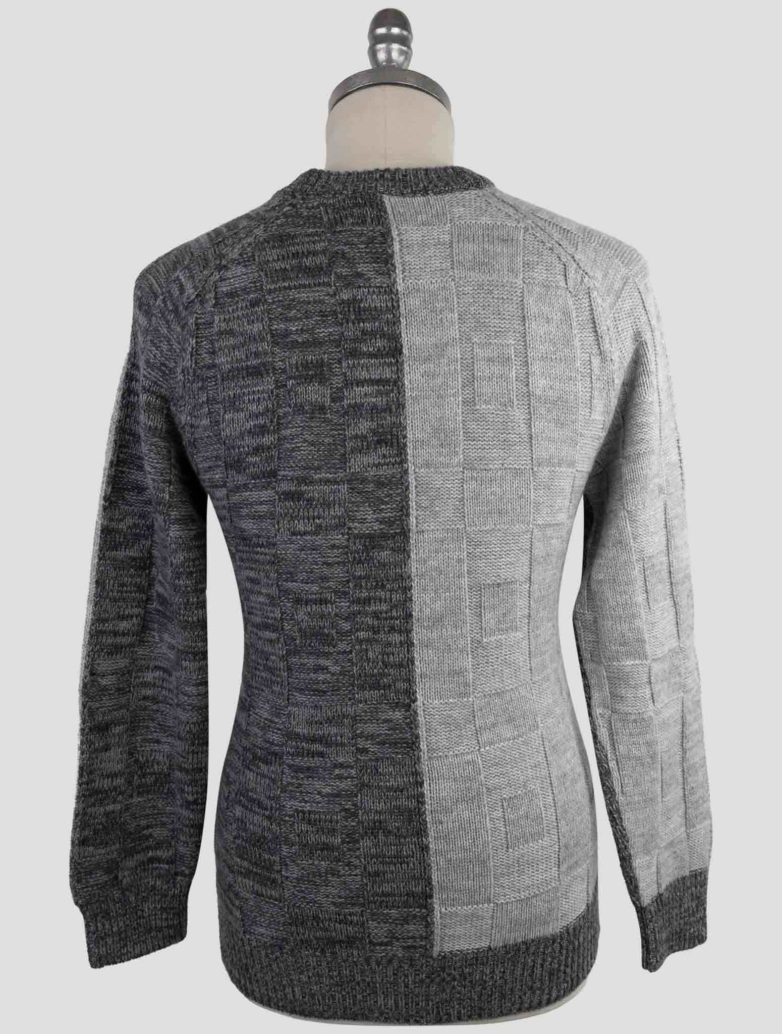 Kiton Gray Cashmere Sweater Crewneck