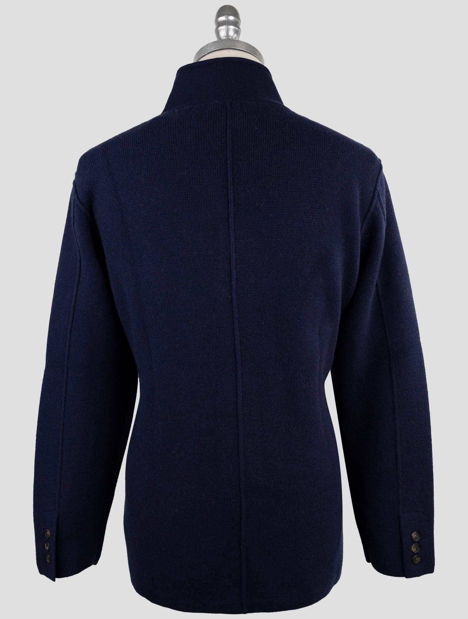 Kiton Blue Cashmere Sweater Cardigan