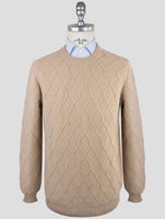 Kiton Brown Wool Sweater Crewneck