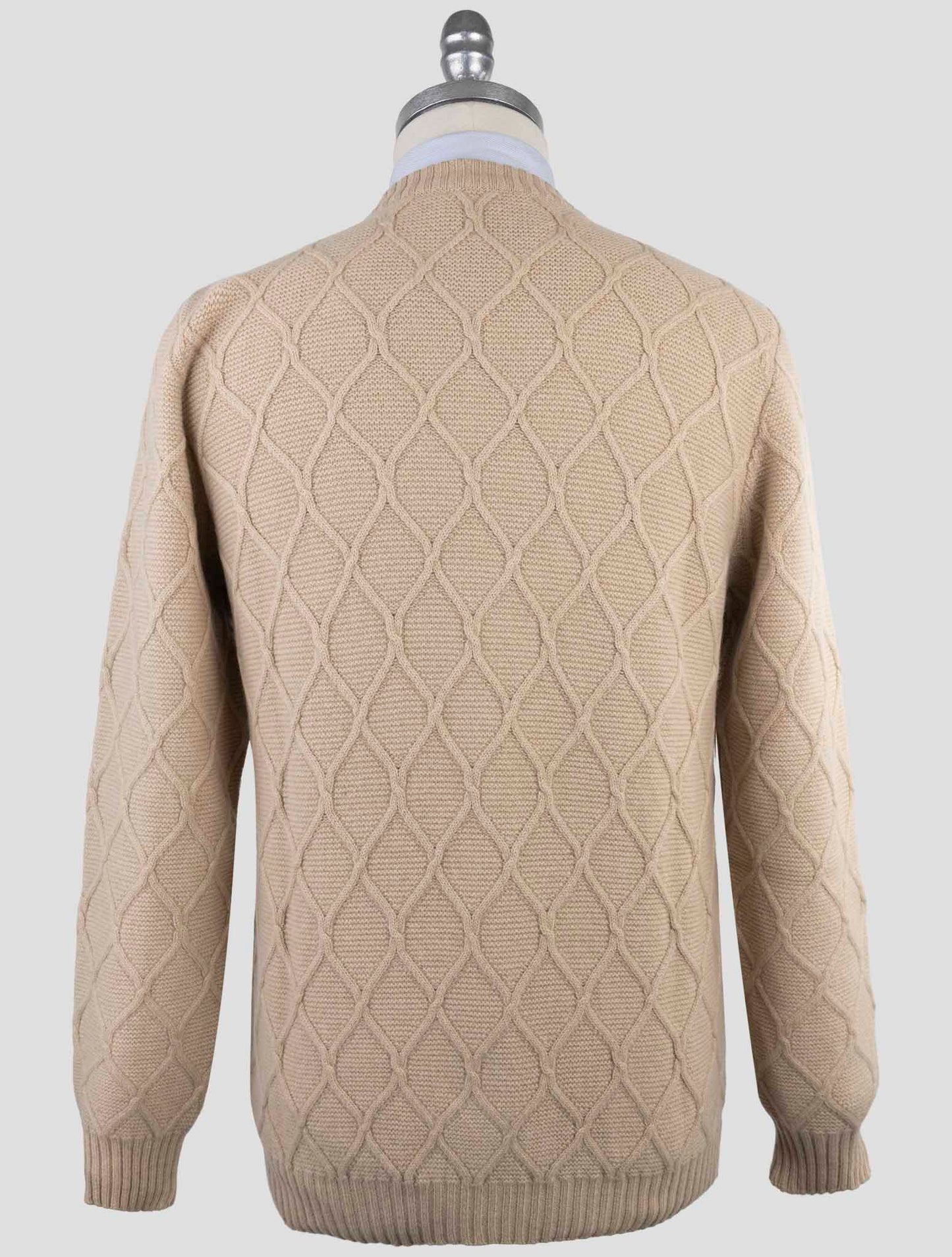 Kiton Brown Wool Sweater Crewneck