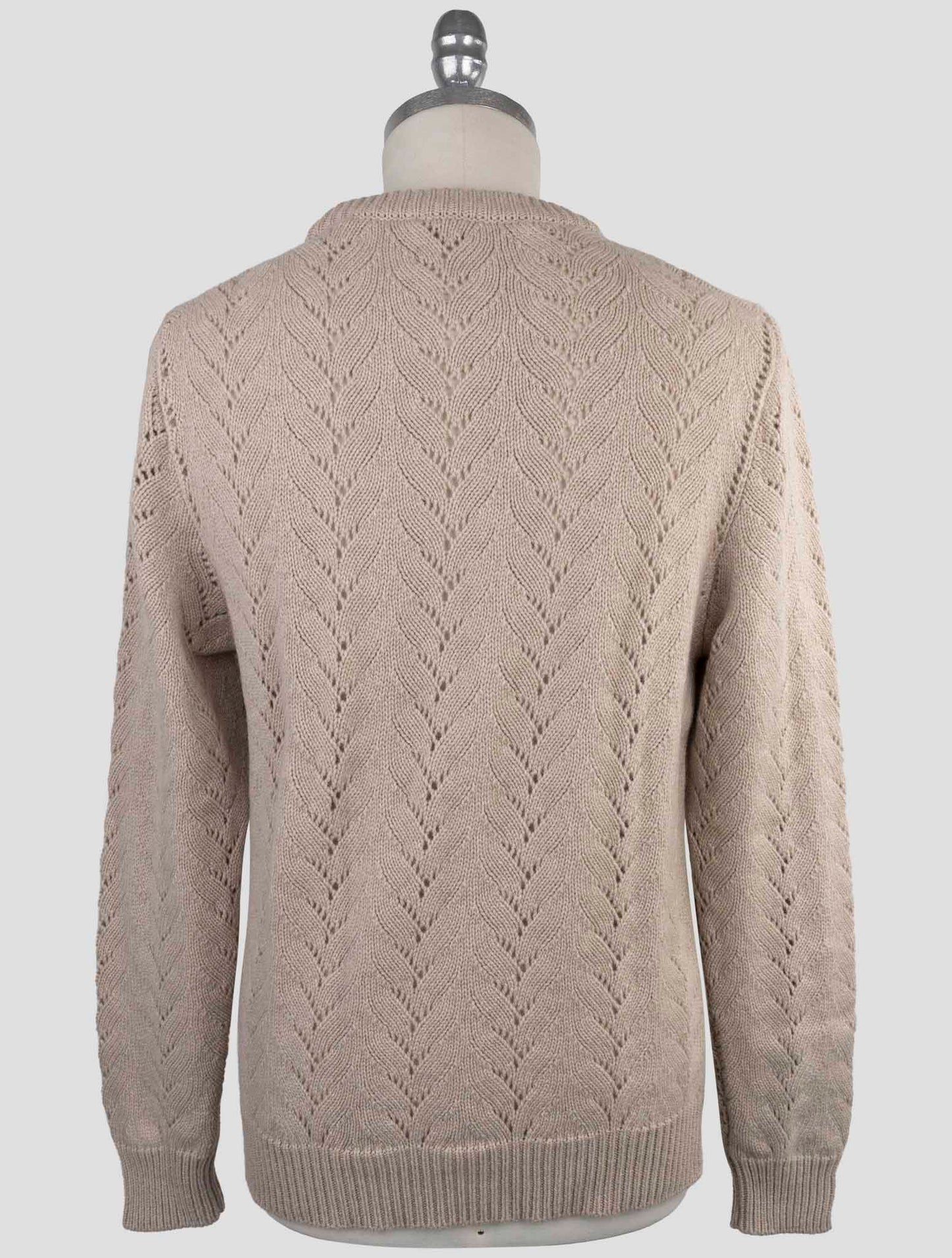 Kiton Beige Cashmere Sweater Crewneck