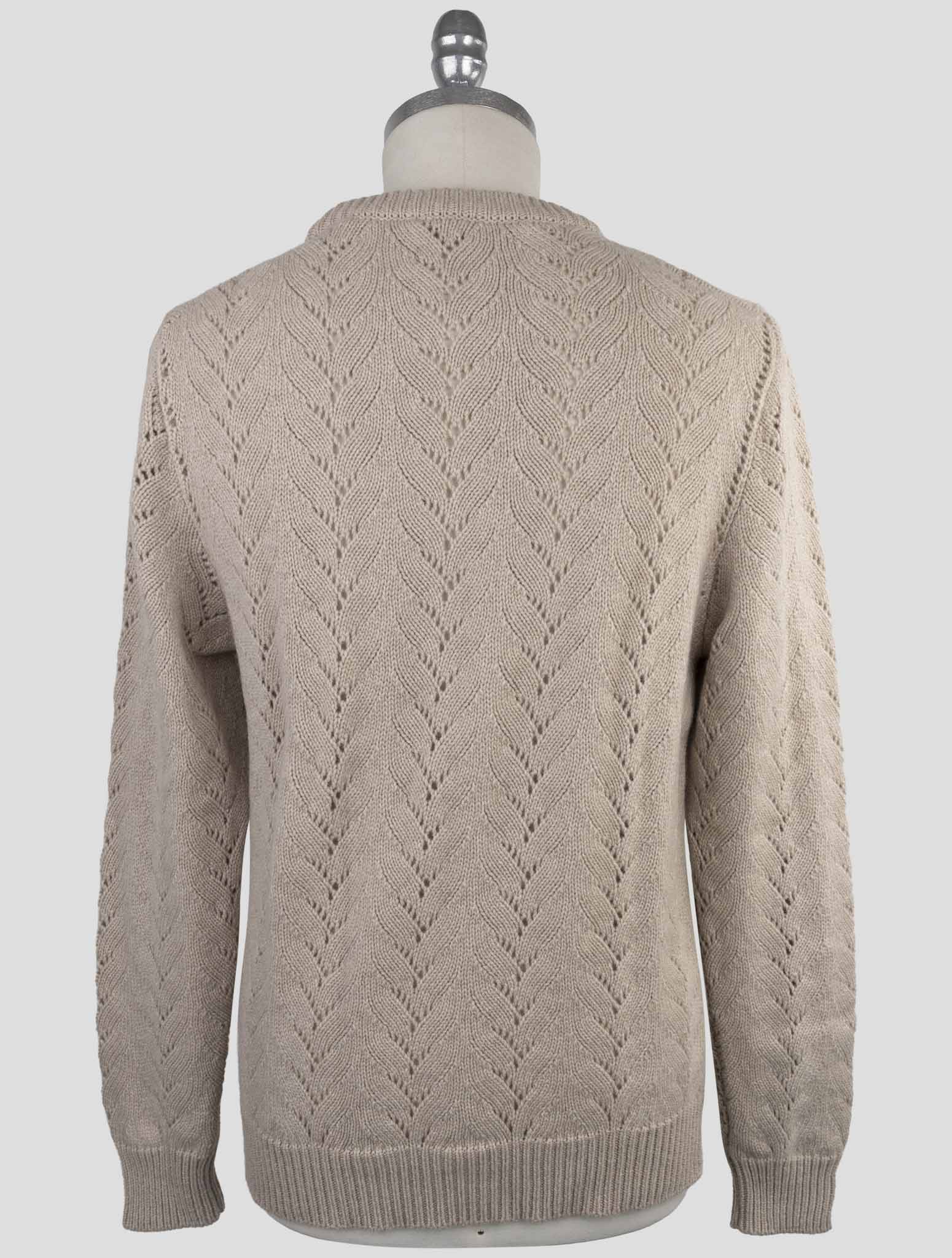 Kiton Beige Cashmere Sweater Crewneck