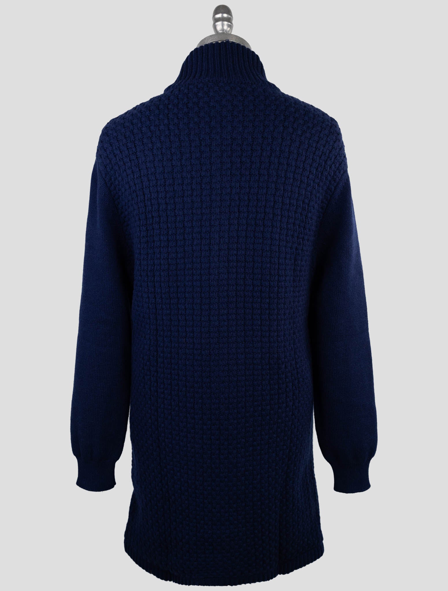 Kiton Blue Cashmere Sweater Cardigan