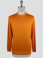 Kiton Orange Cashmere  Silk Sweater Crewneck
