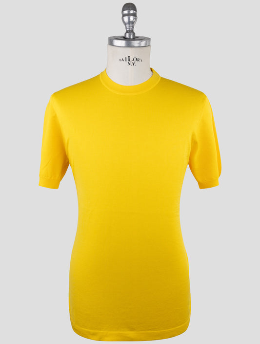 Kiton Yellow Cotton T-Shirt