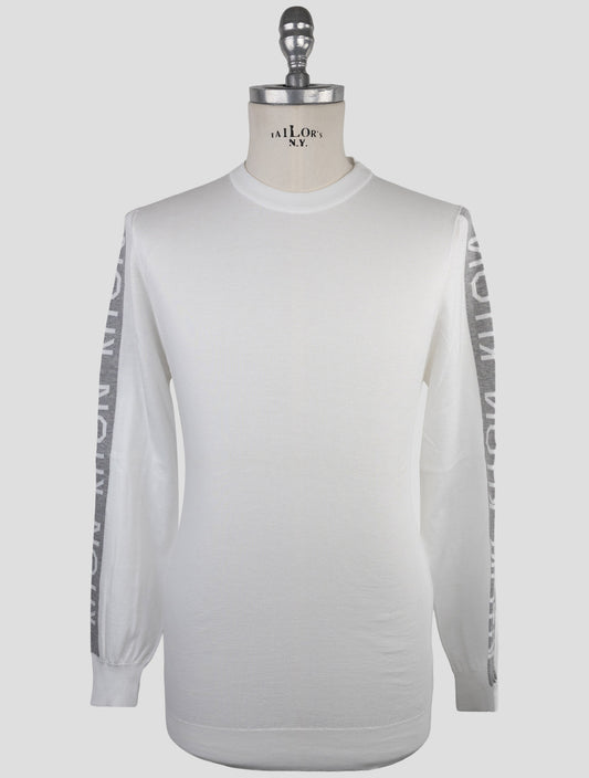 Kiton KNT White Virgin Wool Cardigan styled look