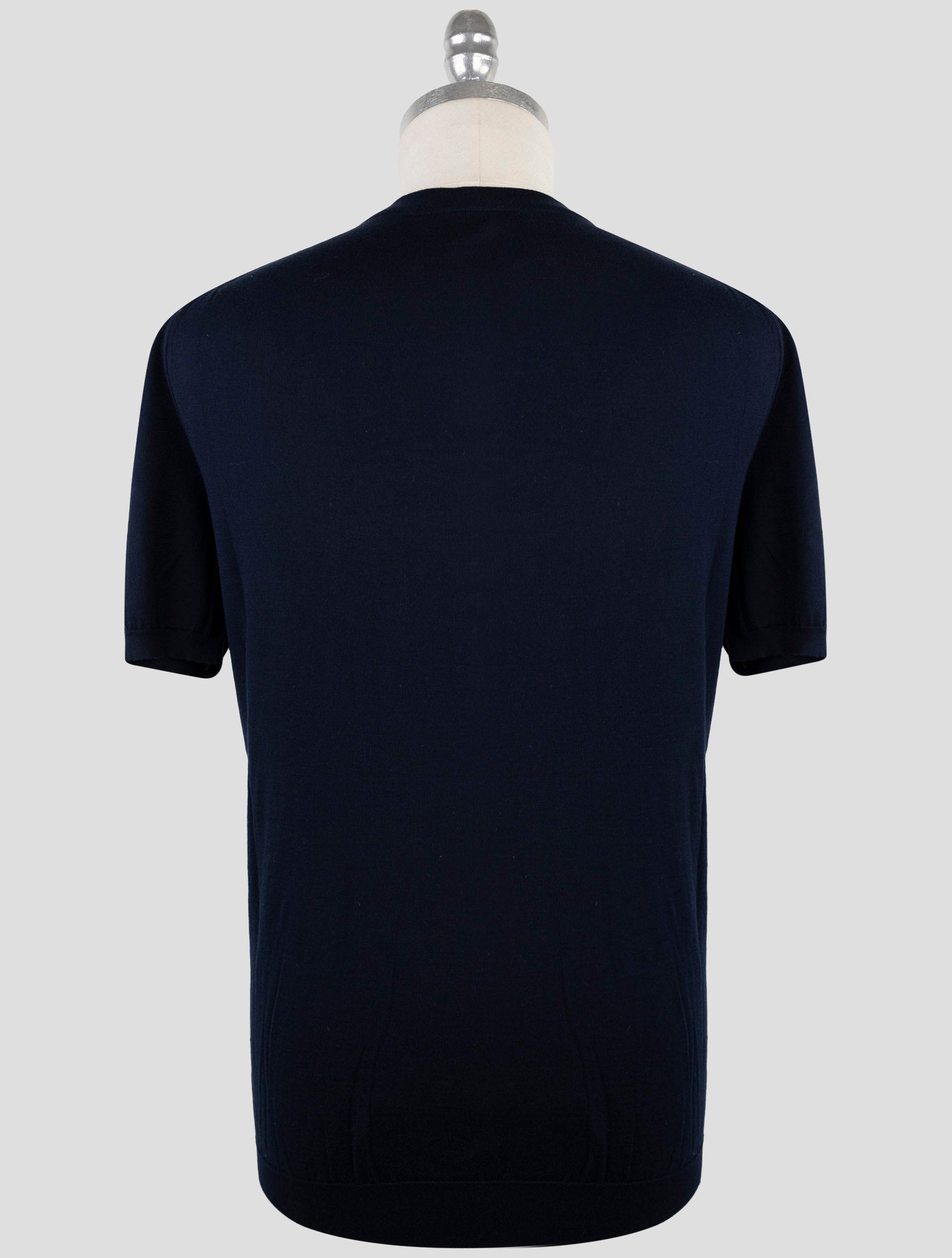 Kiton Blue Cotton T-Shirt