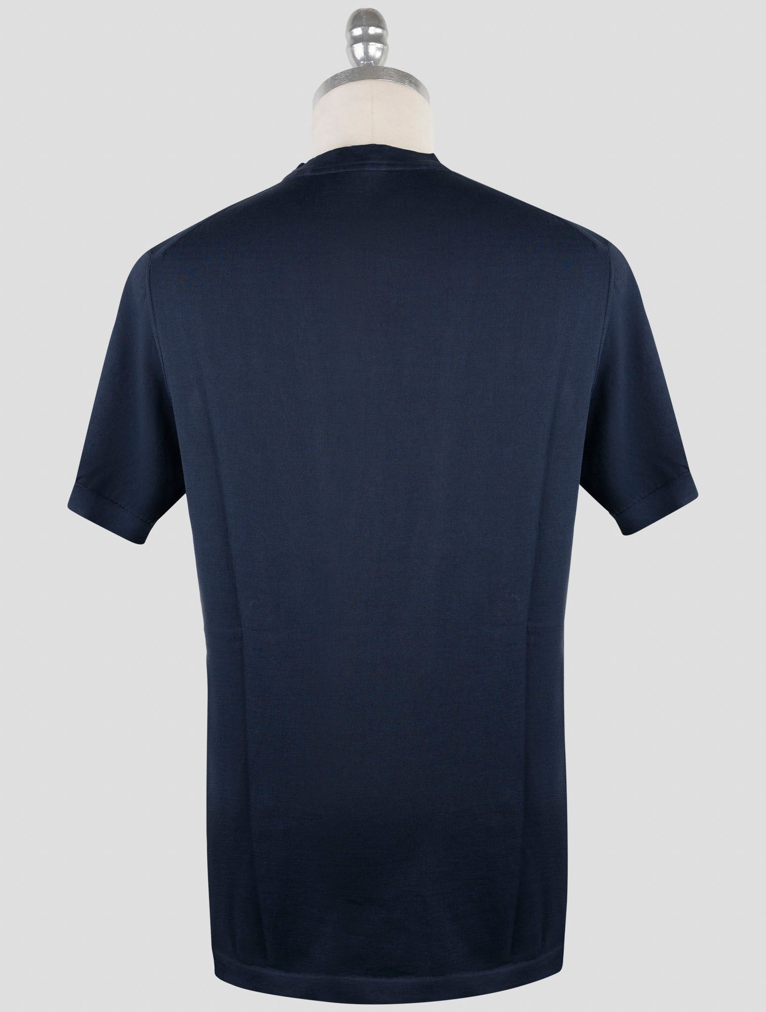 Kiton Blue Cotton T-Shirt