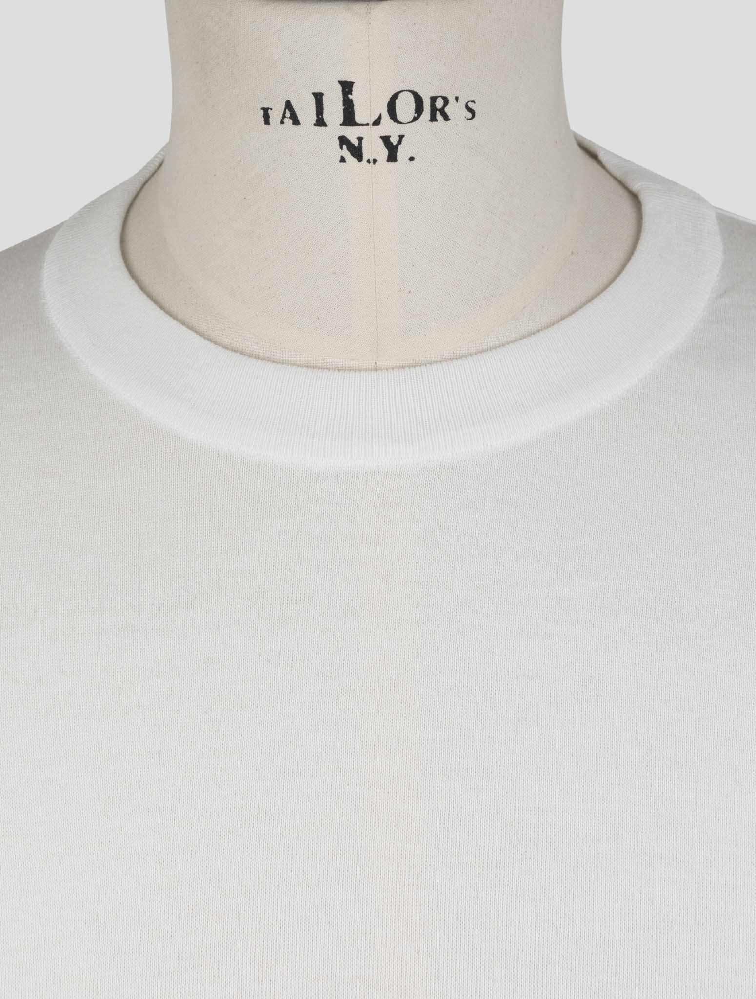 Kiton White Cotton T-Shirt