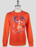 Kiton Red Cotton Ea Sweater Crewneck