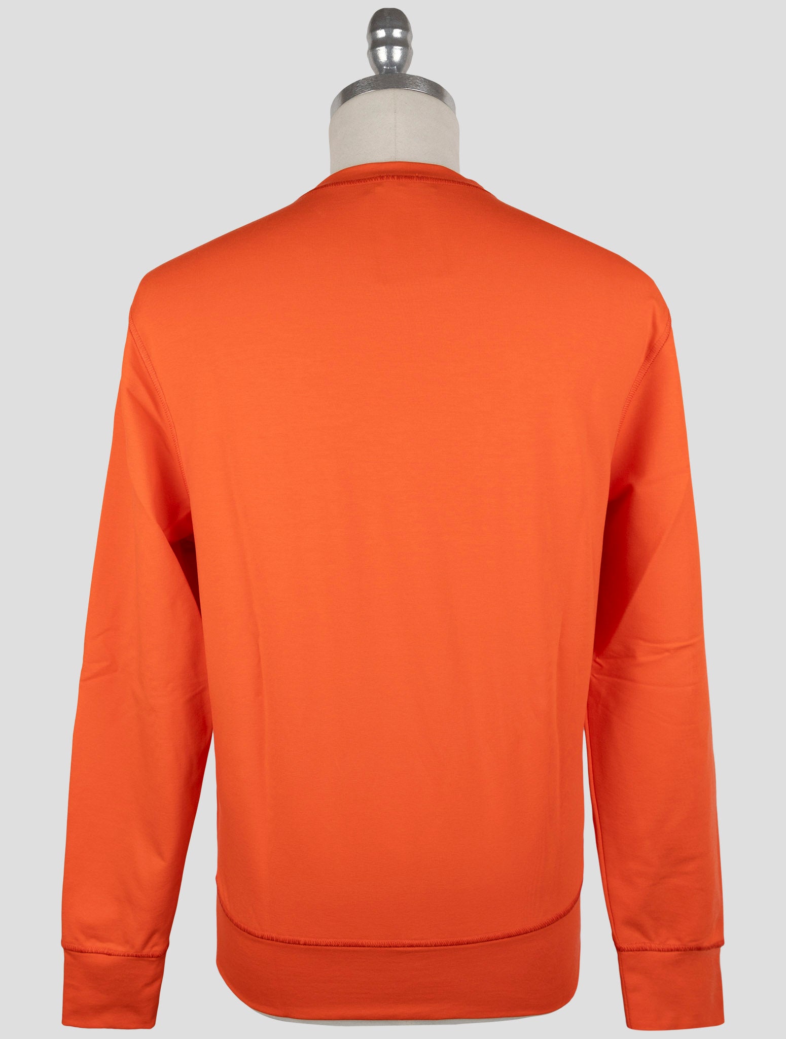 Kiton Red Cotton Ea Sweater Crewneck