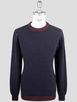 Kiton Blue Cashmere Sweater Crewneck