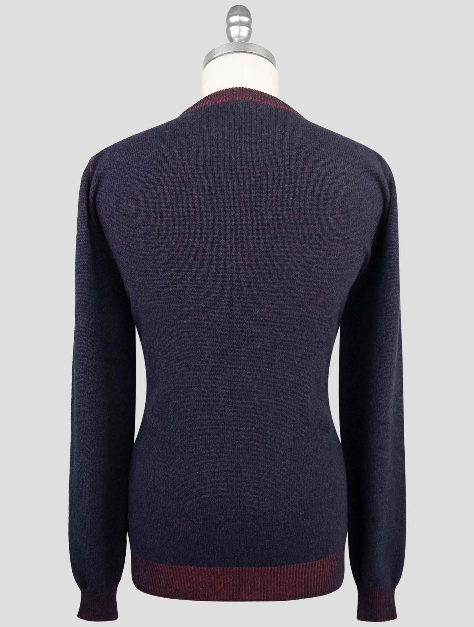 Kiton Blue Cashmere Sweater Crewneck