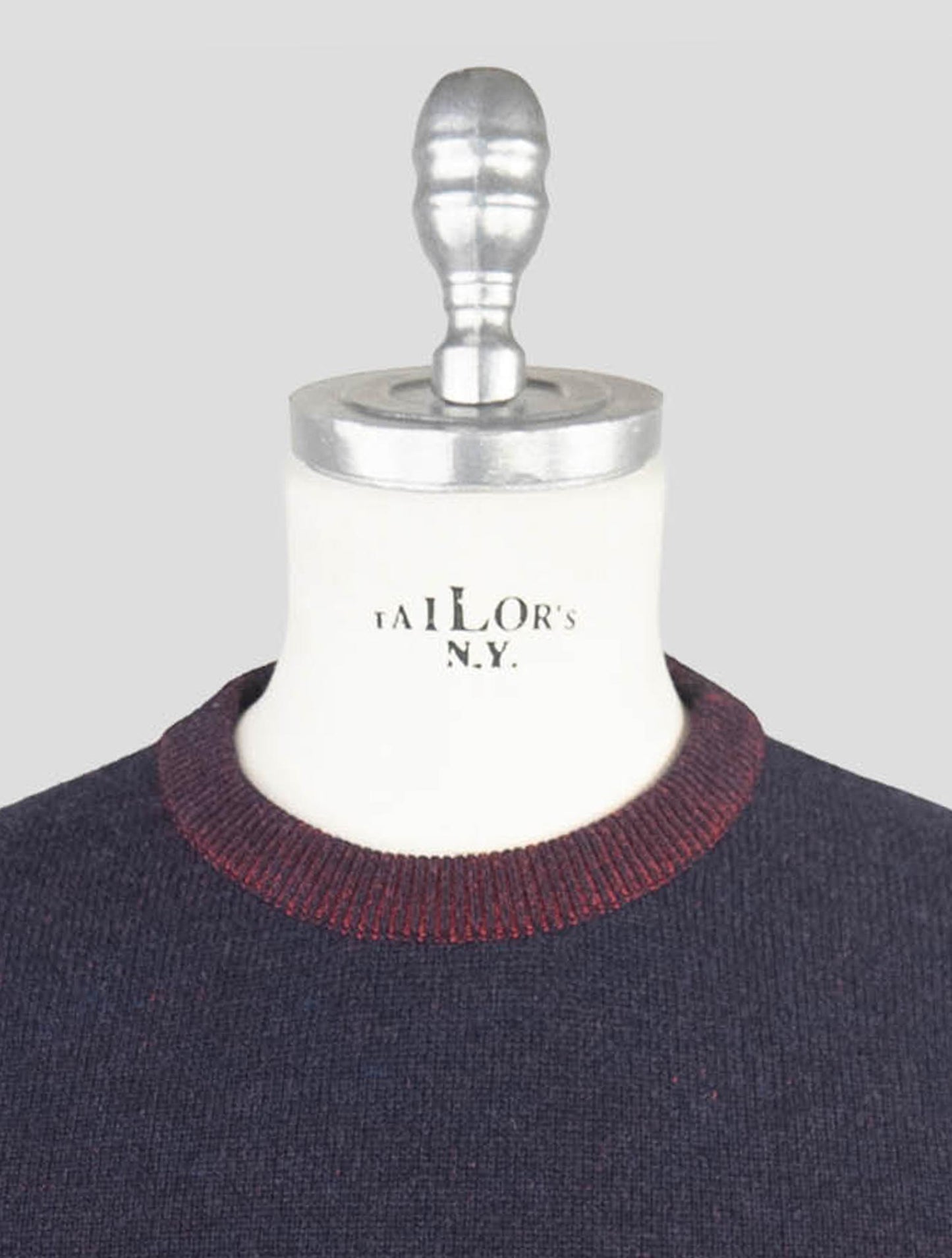 Kiton Blue Cashmere Sweater Crewneck