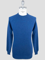 Kiton Blue Cashmere Sweater Crewneck