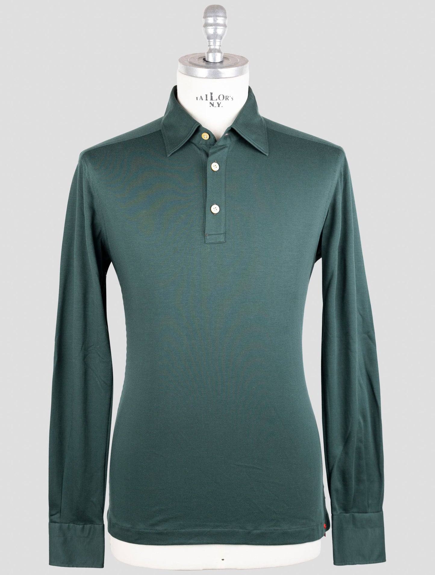 Kiton Green Cotton Sweater Polo