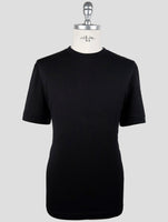 Kiton Knt Black Cotton T-Shirt