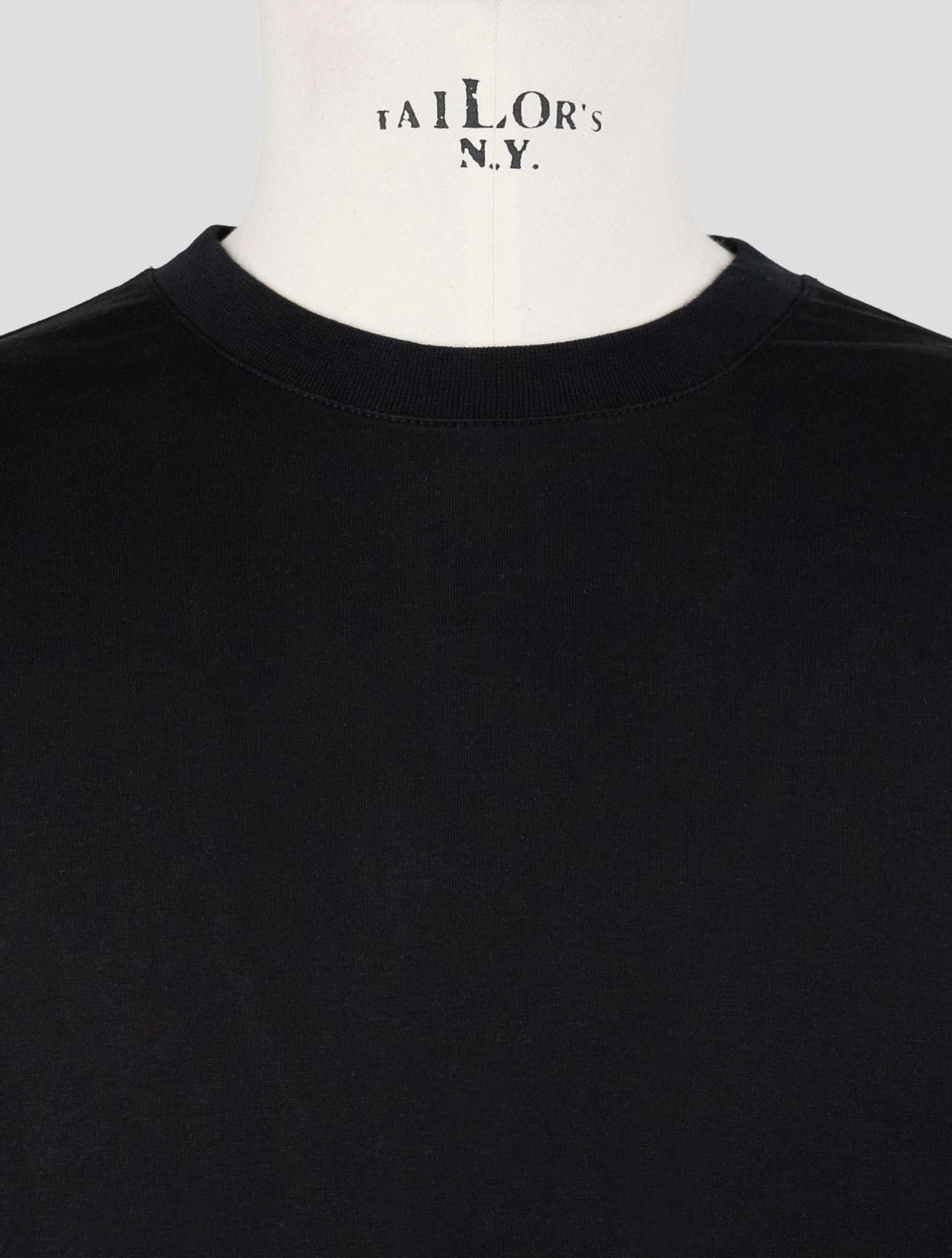 Kiton Knt Black Cotton T-Shirt