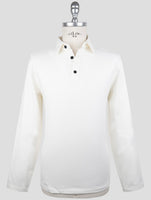 Kiton Knt White Cotton Ea Sweater Polo