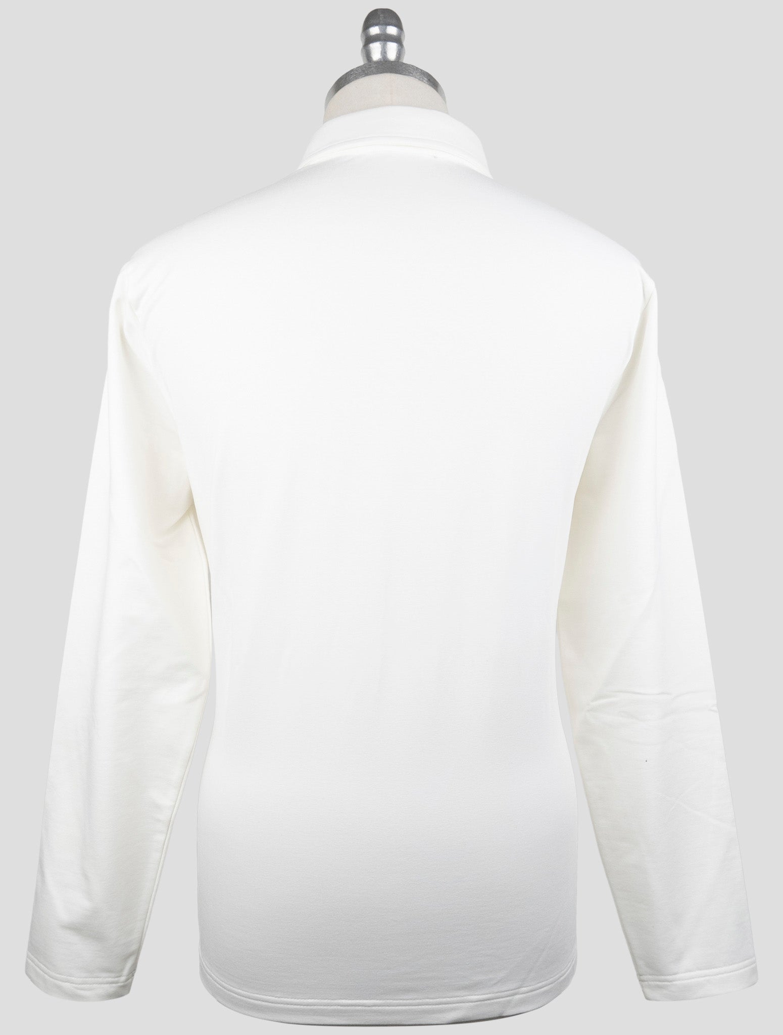 Kiton Knt White Cotton Ea Sweater Polo