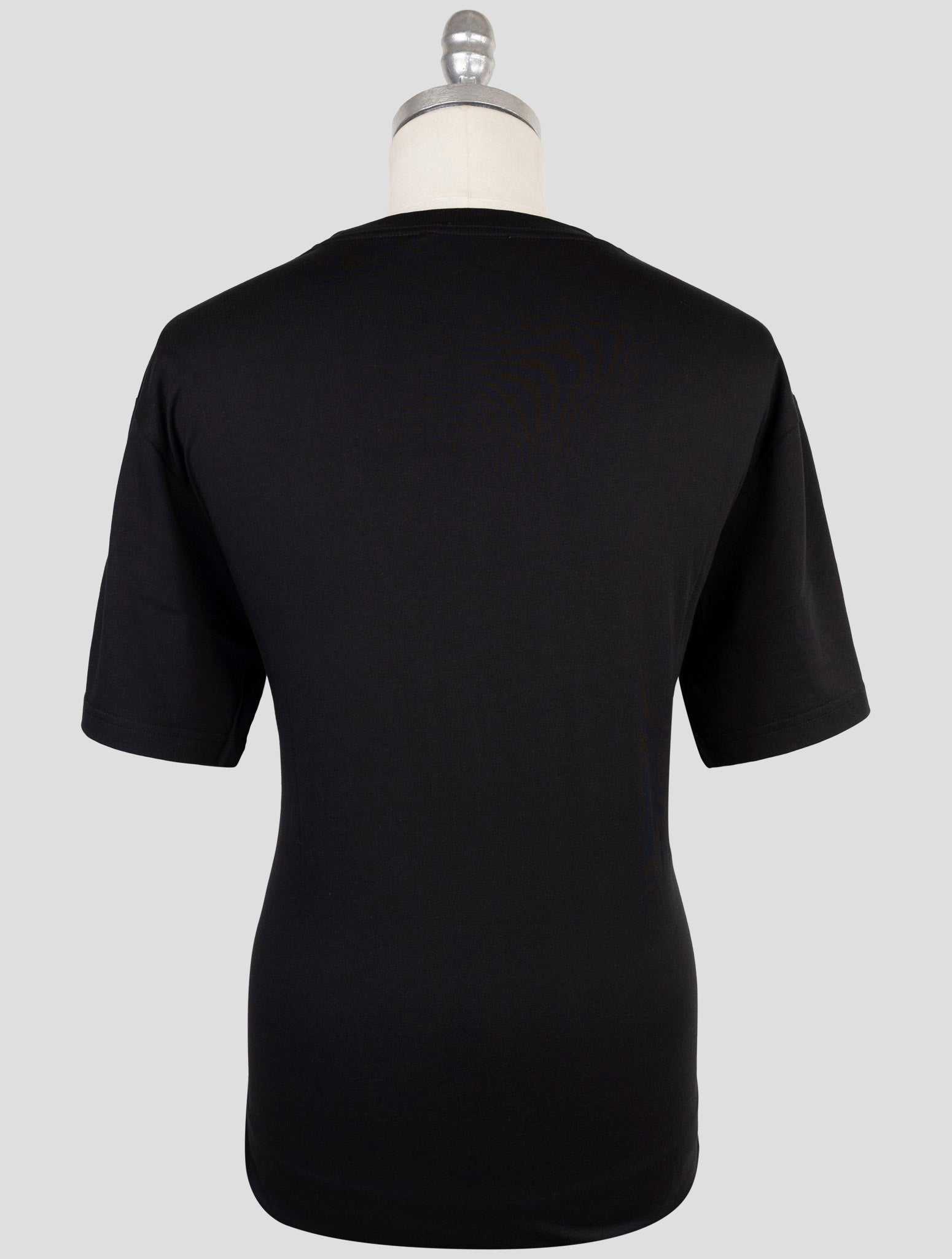 Kiton Knt Black Cotton T-Shirt