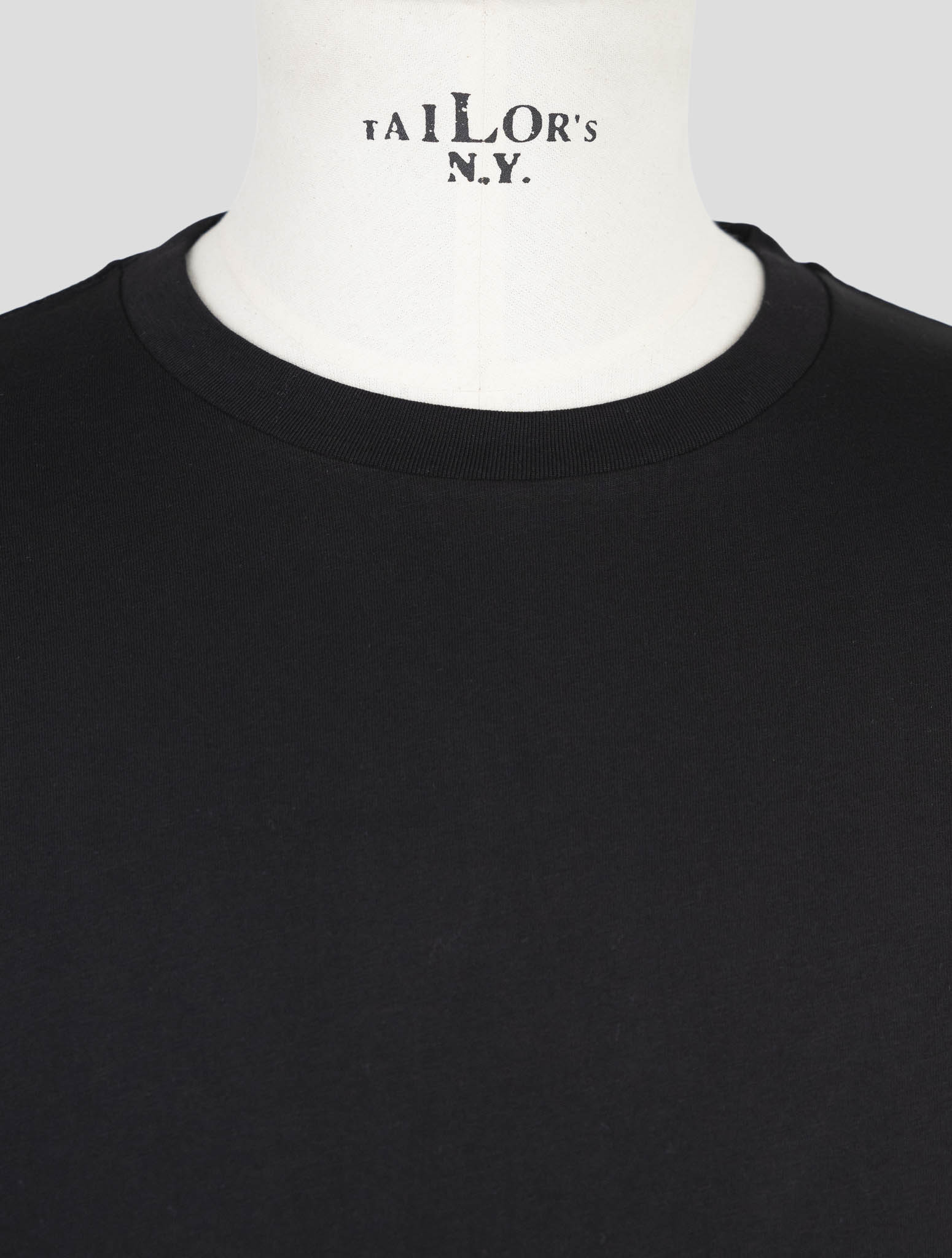Kiton Knt Black Cotton T-Shirt