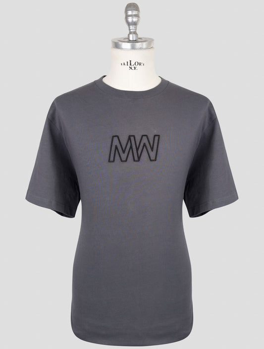 Kiton Knt Gray Cotton T-Shirt