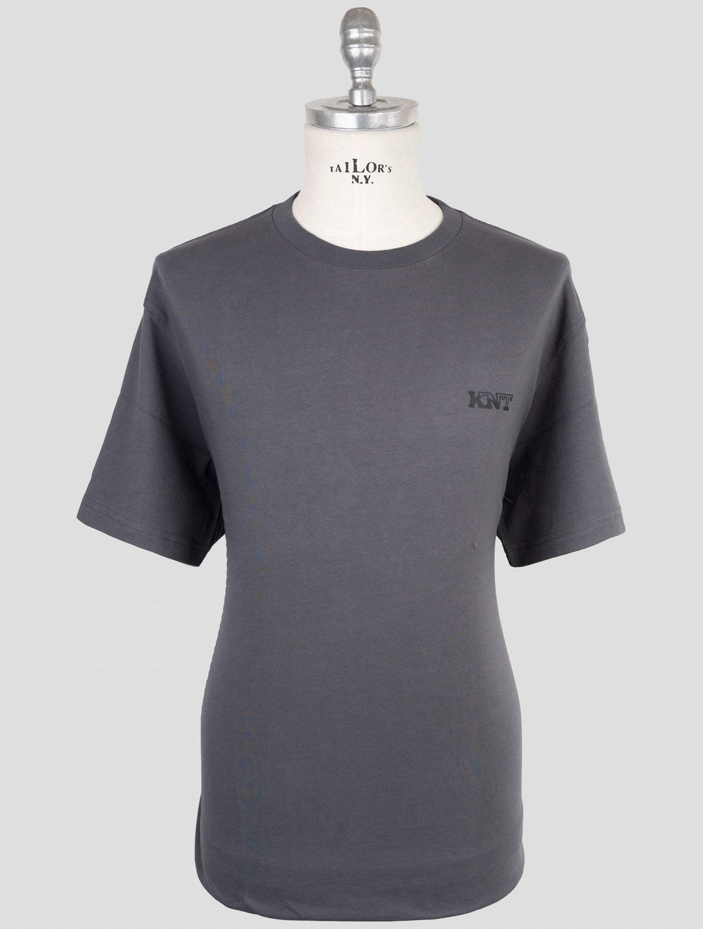 Kiton Knt Gray Cotton T-Shirt