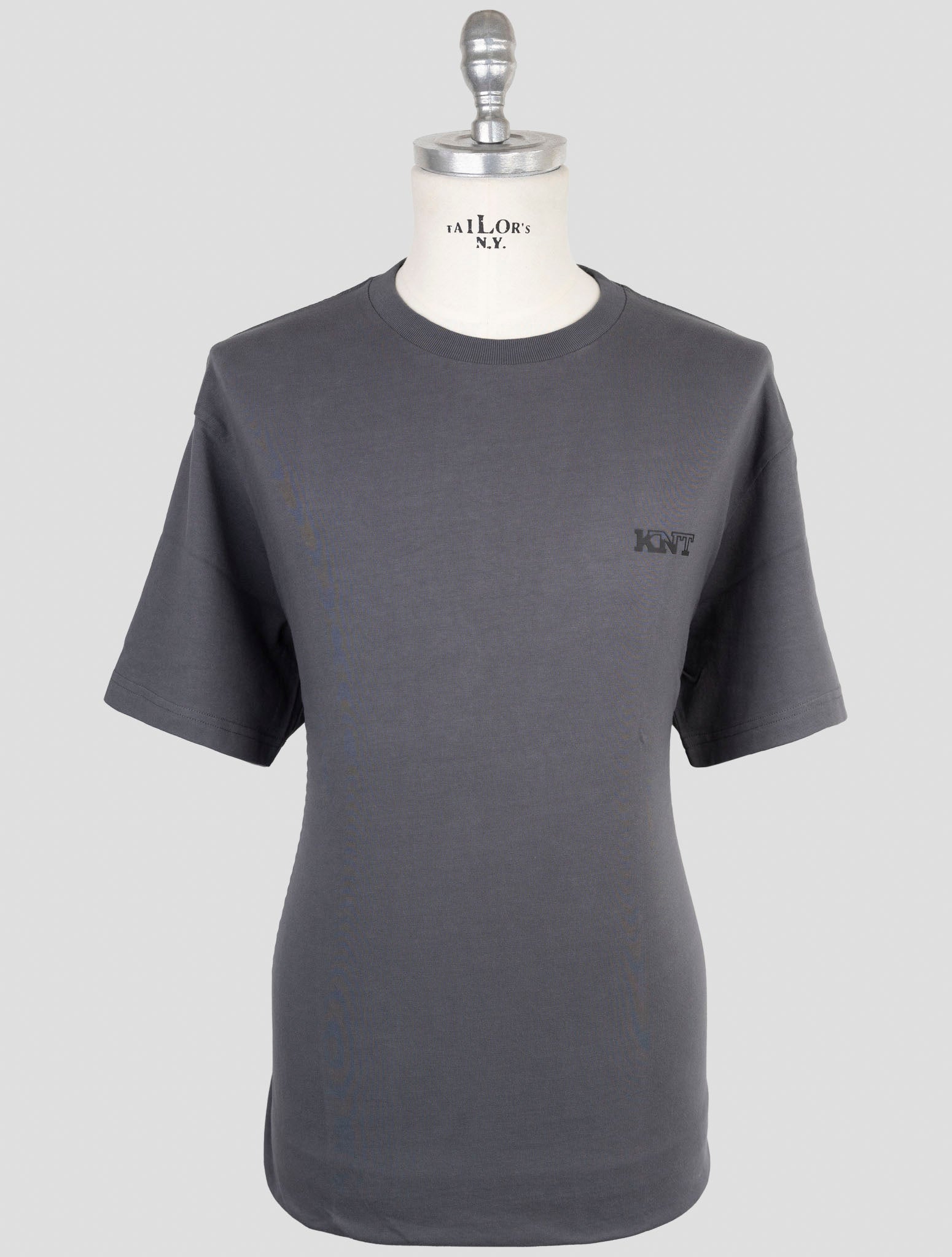 Kiton Knt Gray Cotton T-Shirt